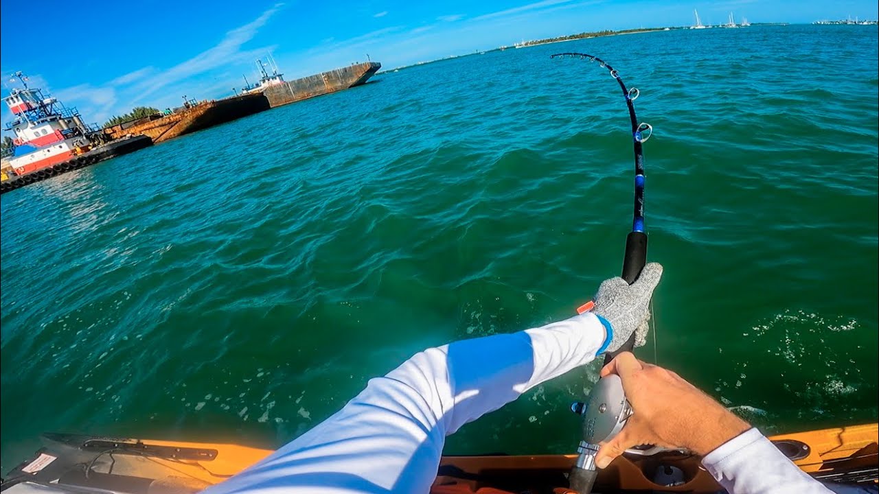Old Town AutoPilot vs BIG FISH...Tug of War!