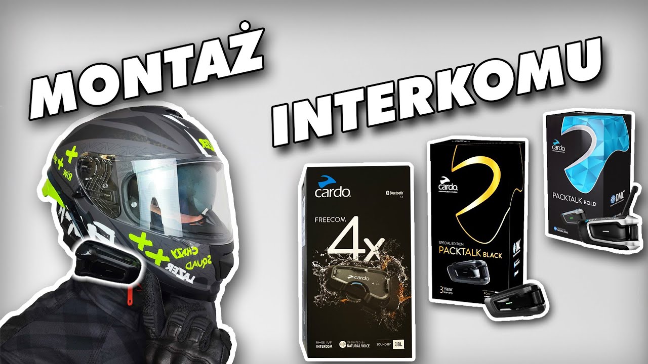 Jak Zamontować Interkom Cardo w Kasku Integralnym, Otwartym i Szczękowym?