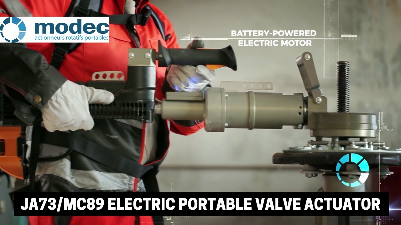 Close up: modec Electric Portable Valve Actuators MC89/JA73