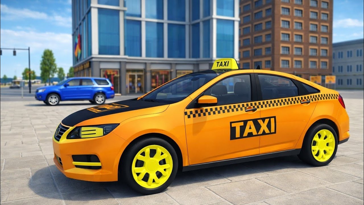 Taxi Simulator Game 🚖 Passenger pick aur Bank loot kar bhagne wale chor👮‍♂️