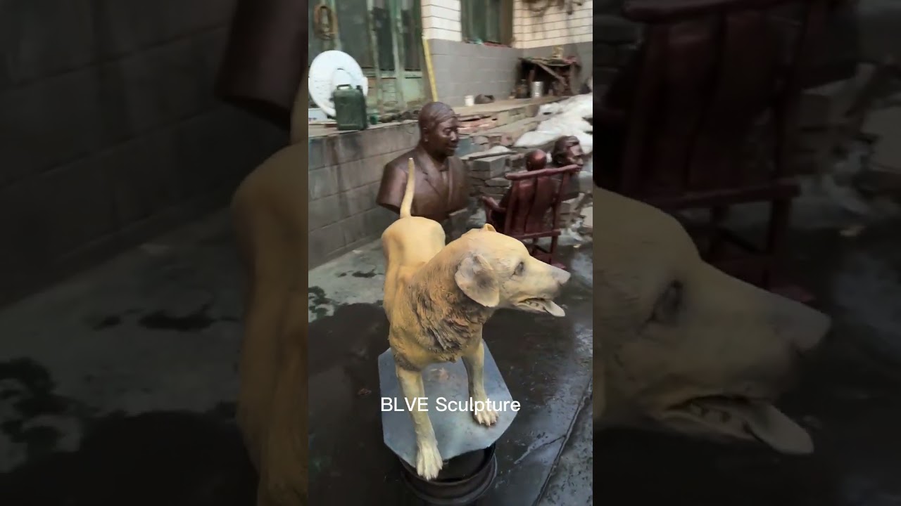 Bronze Dog Statues