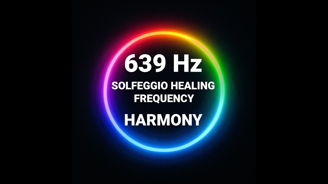 639 Hz Solfeggio Tone — Relationships & Connection, Heart Chakra Activation (Black Screen)