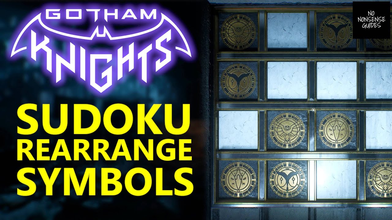 Gotham Knights Kane Industries Sudoku - Rearrange The Symbols Puzzle