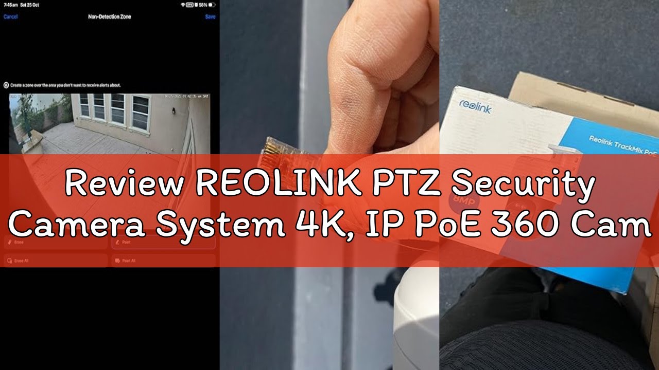 Review REOLINK PTZ Security Camera System 4K, IP PoE 360 Camera with Dual-Lens, Auto 6X Hybrid Zoome