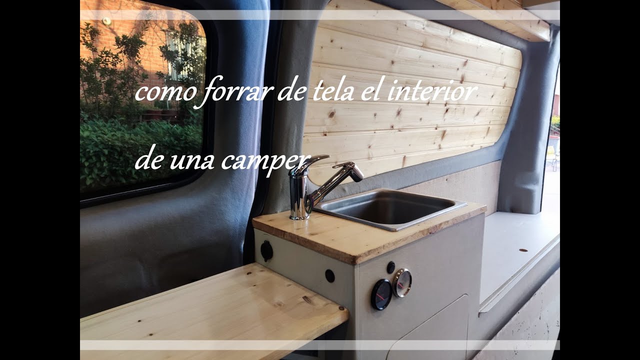 como forrar de tela la chapa de una camper