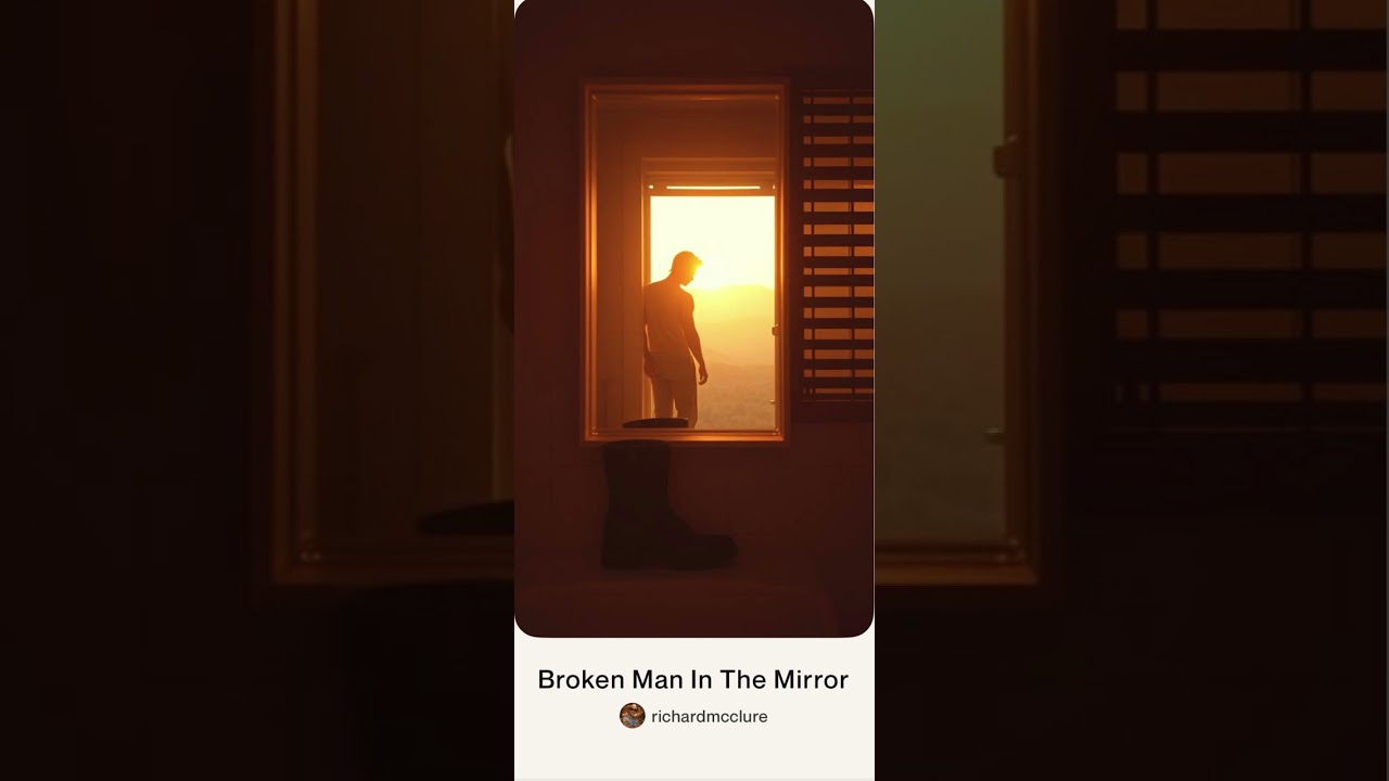 “Broken Man In The Mirror” written by: Richard McClure. Using AI for voice and music.