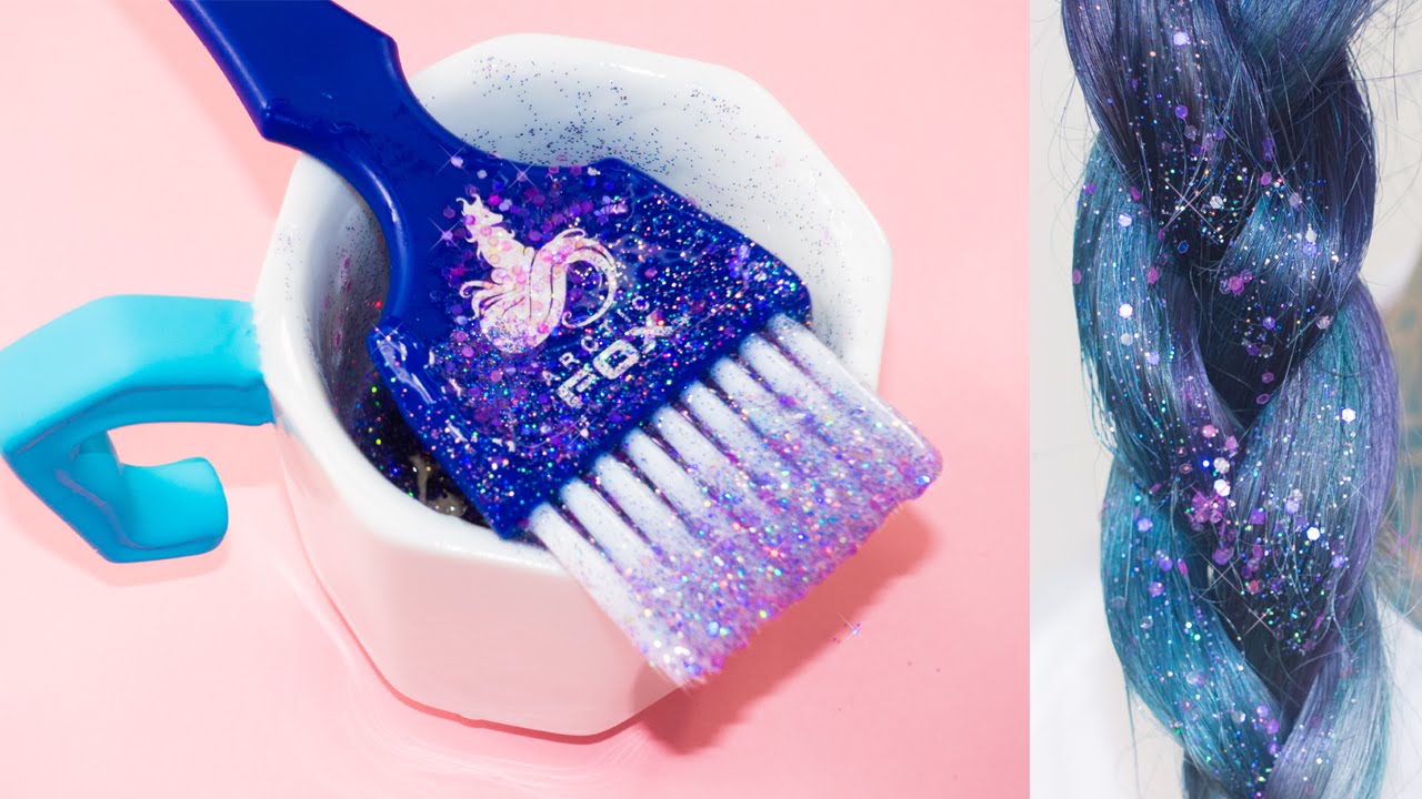 DIY Glitter Roots & Glitter Hair Gel Under $5  | KristenLeanneStyle