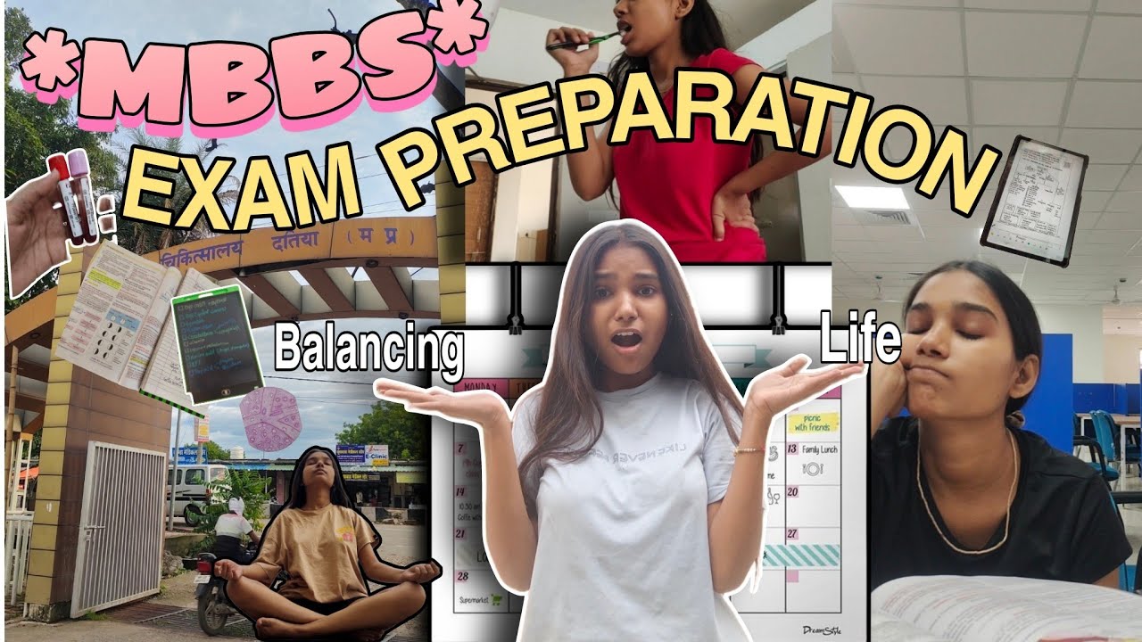 MBBS exams preparation,A week in life of a first year Medico 📑🩺 Real Balancing everything in hostel