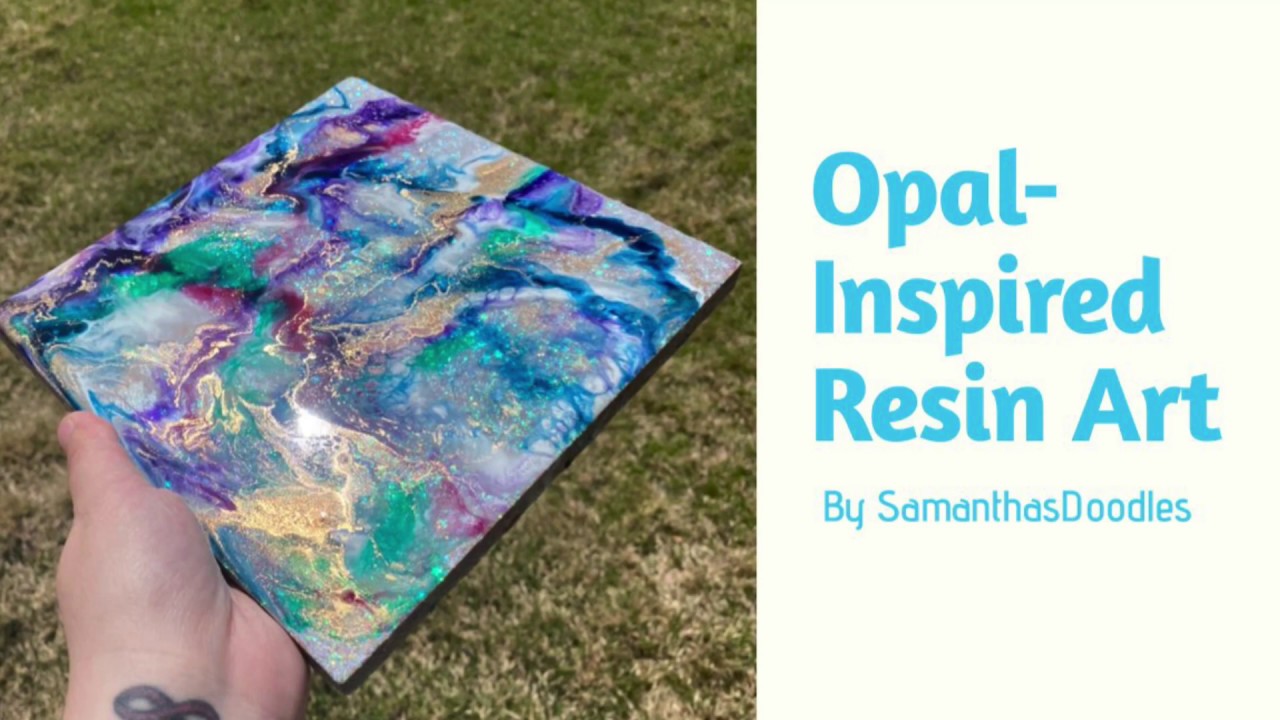 Opal Inspired Resin Art By SamanthasDoodles