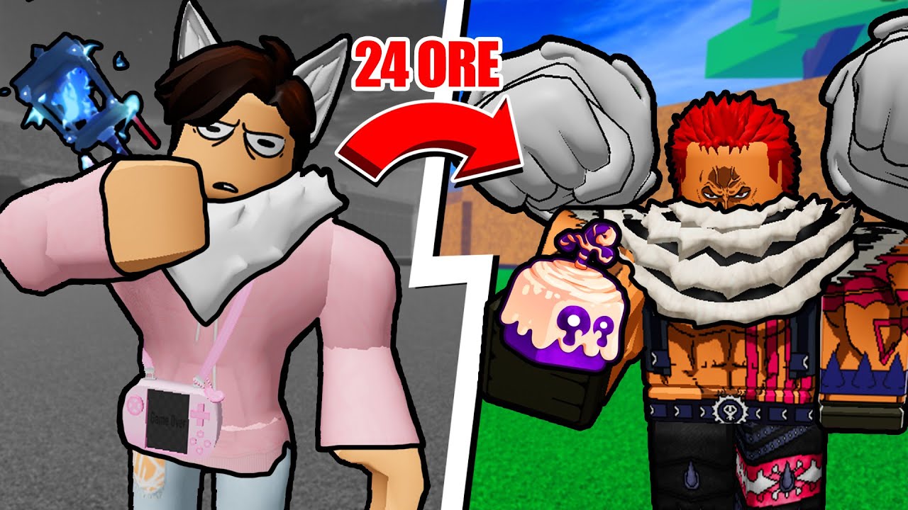 24 ORE Per Diventare Il MIGLIORE Con Il FRUTTO IMPASTO Su ROBLOX Blox Fruits