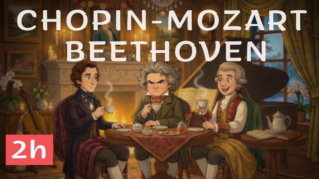 2 Horas de Música Clásica para Estudiar | Chopin, Mozart & Beethoven