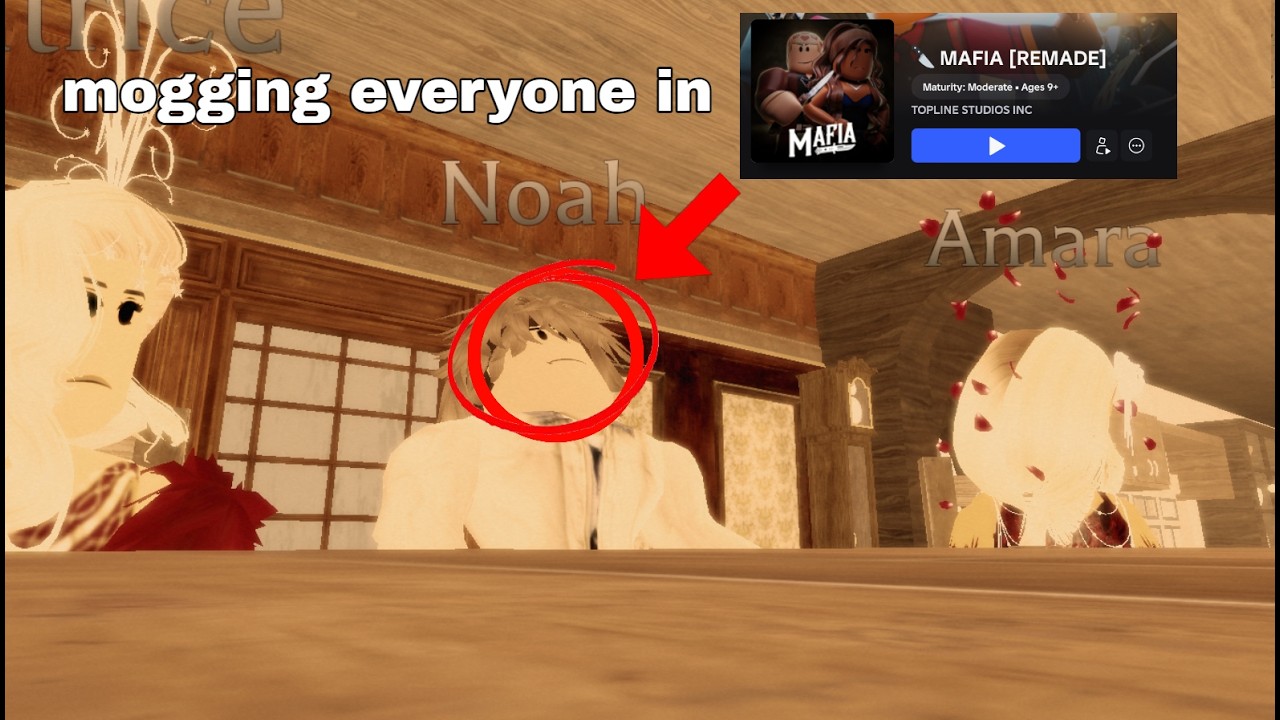 mogging (and getting mogged) in roblox mafia . . .