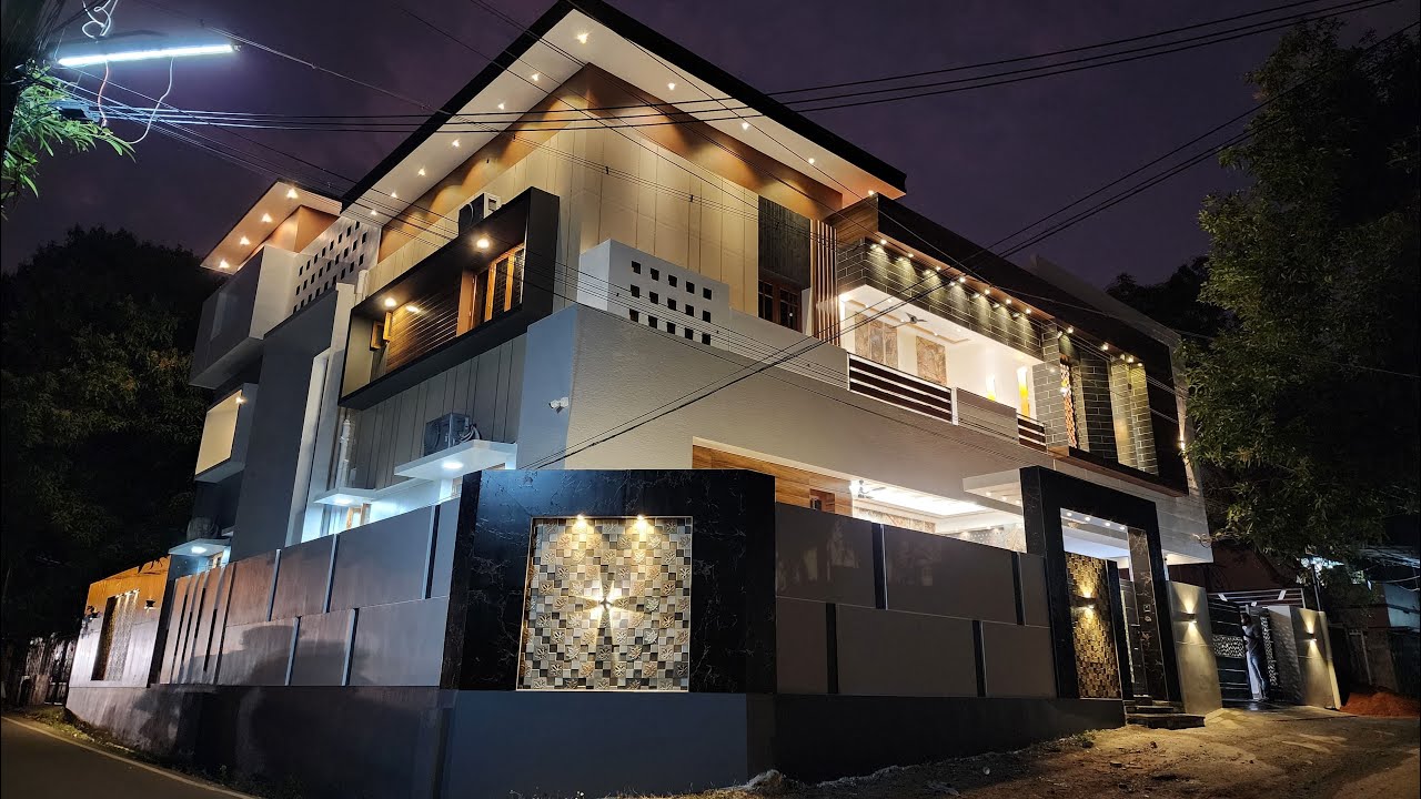 Trending architectural house construction / 5800 sft 5 bhk modern house / Architectural Design