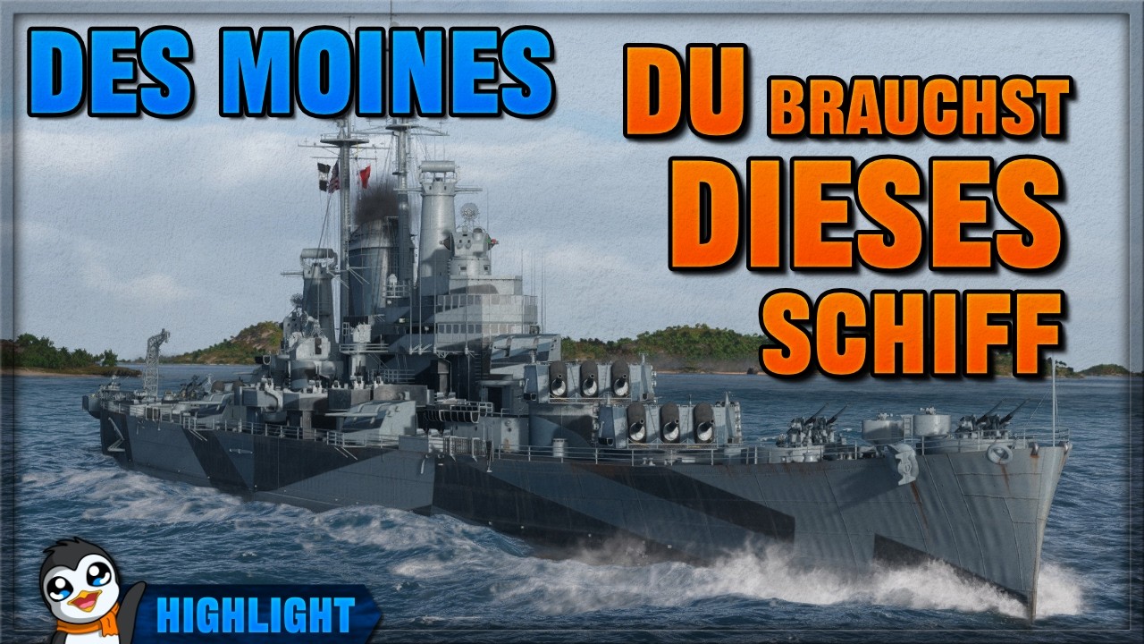 Einer der besten Kreuzer im Spiel - Des Moines - World of Warships [Stream Highlight]