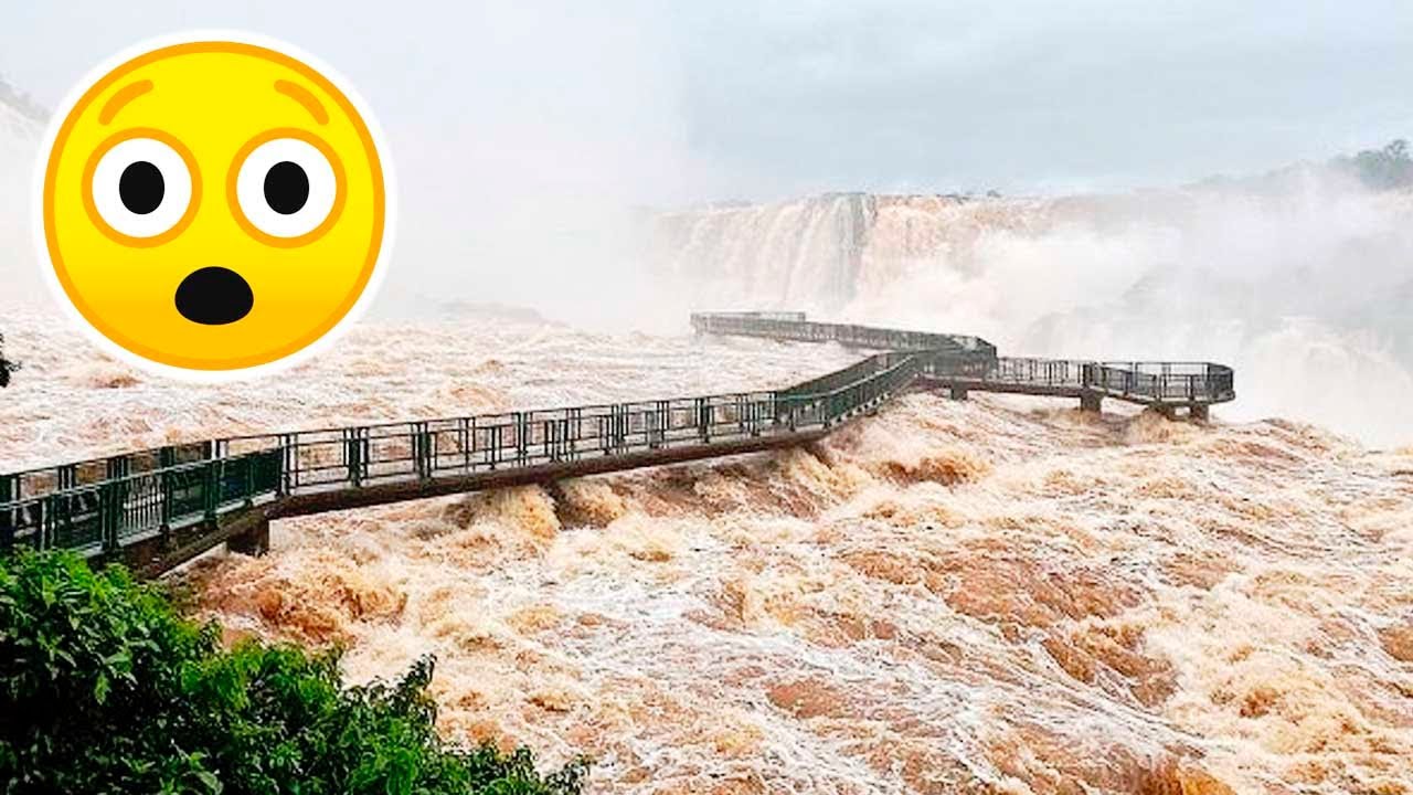 CATARATAS DEL IGUAZÚ CERRADAS: Creció el río y se inundaron los pasajes