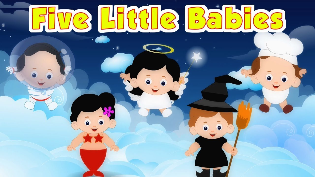 cinco pouco beb&ecirc;s | pulando na cama | rima de ber&ccedil;&aacute;rio | Five Little Babies | Nursery Rhyme World Tv