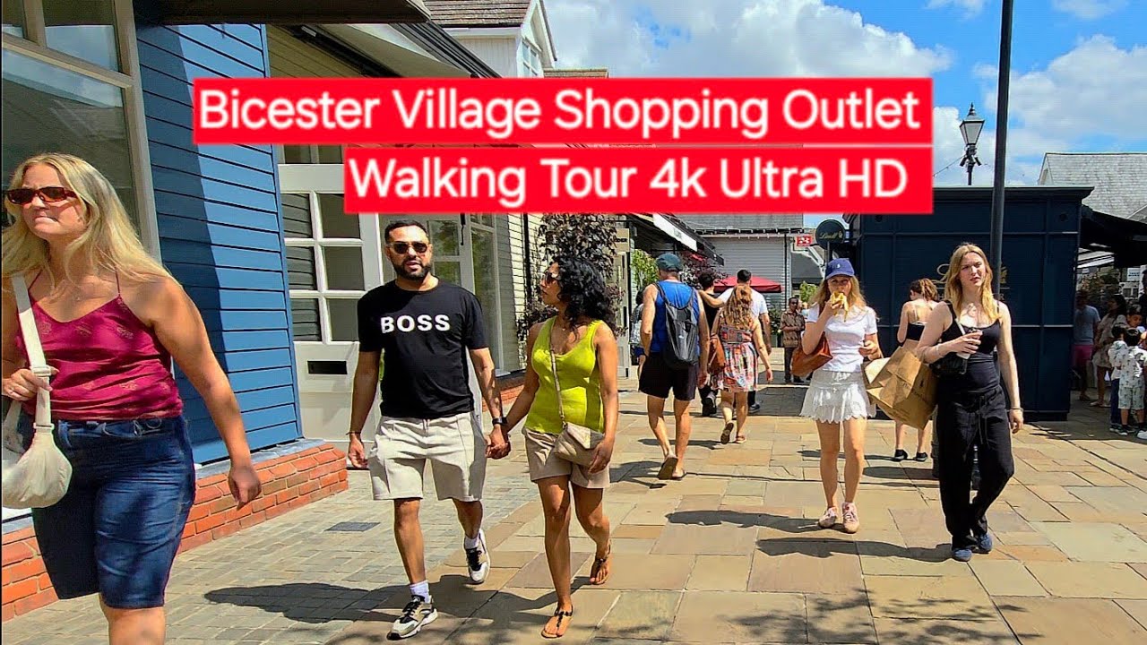 Luxury Designer Outlet Bicester Village Oxfordshire England  🇬🇧 Walking Tour 4k Ultra HD