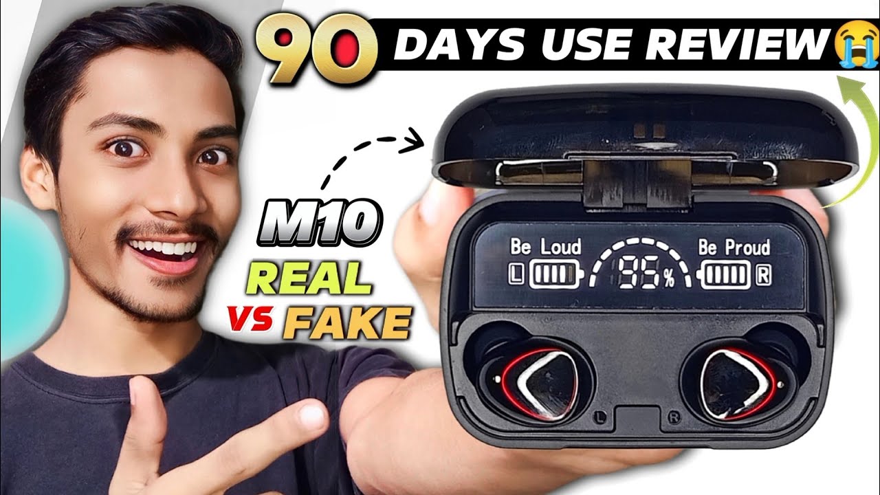 M10 Earbuds🔥After 90 Days Of Use🤔Should You Buy? | Original Vs Fake | M10 TWS Wireless Earbuds