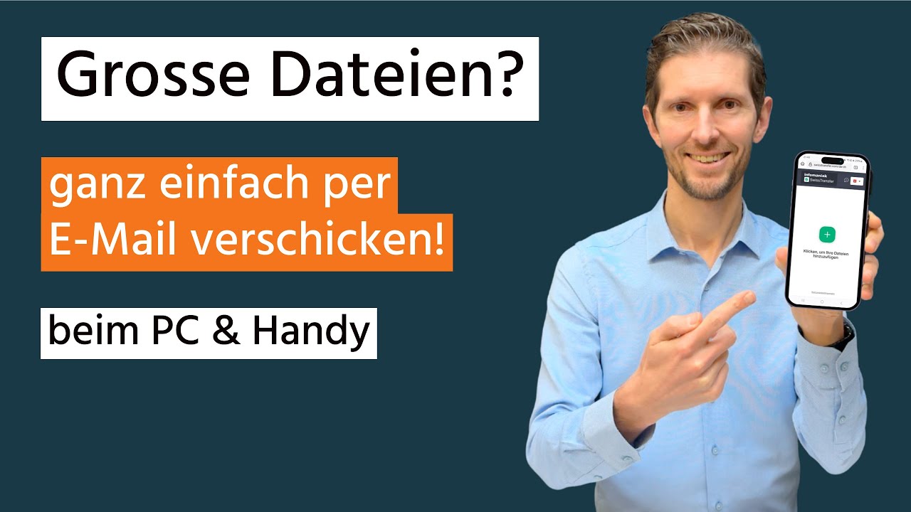 Dateien zu gross für E-Mail? So schickst du sie trotzdem! (PC & Handy)