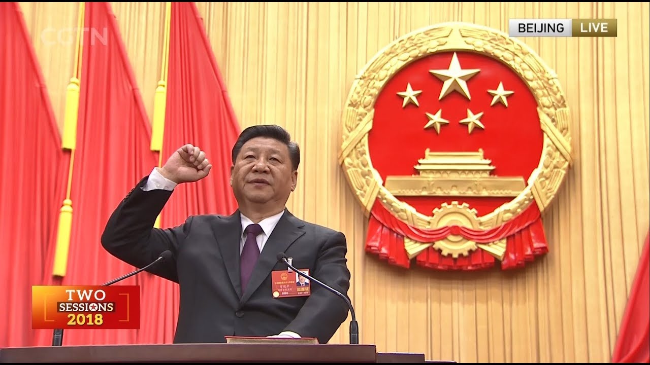 Newly elected Chinese president takes oath of allegiance to Constitution