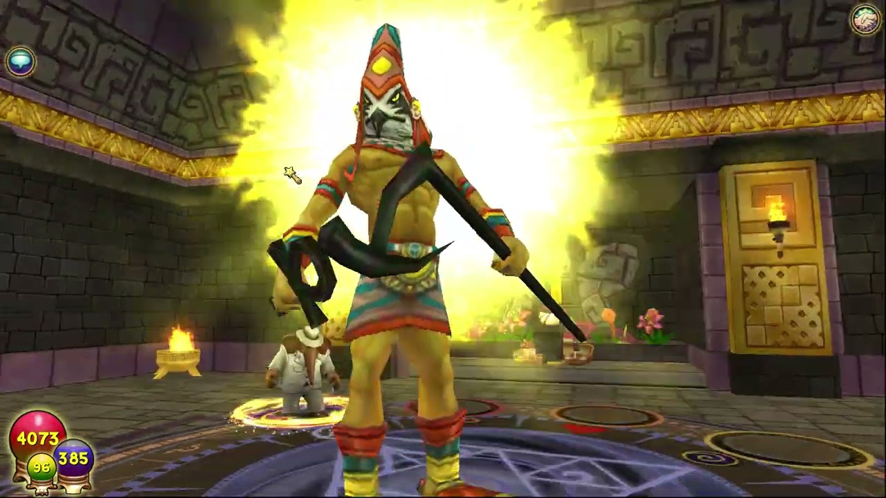 Wizard 101 main quest cheat boss death solo: Azteca - Belloq