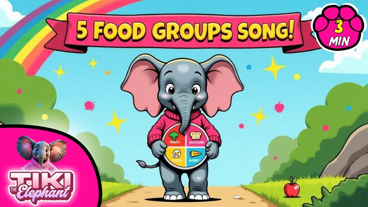 “Tiki’s 5 Food Groups Song! 🍎🥦 Fun & Healthy Eating Song for Kids”