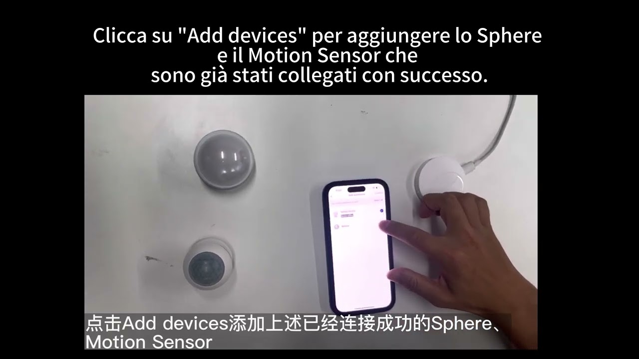 App OLIGHT collega il Motion Sensor e Obounds