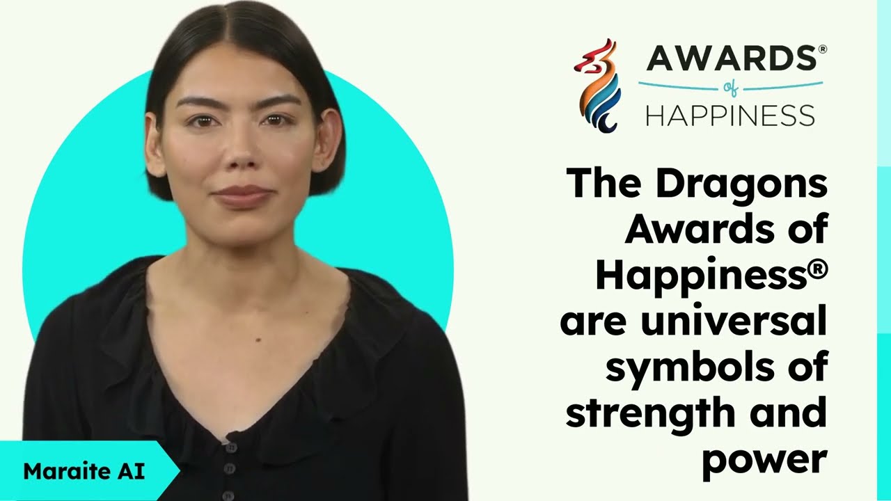 Dragons Awards of Happiness&reg;️ are universal symbols of strength and power (Maraite AI)