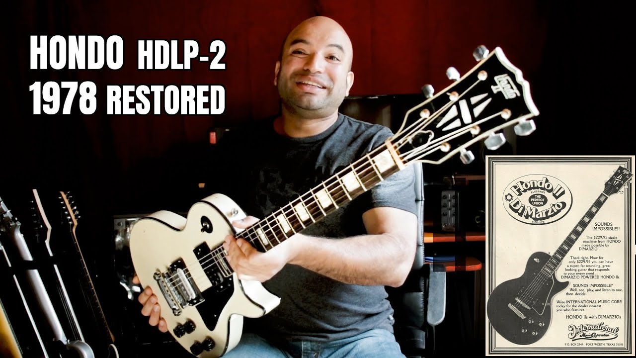 Hondo II 1977 Les Paul Copy Restoration & Sound Demo | Vintage Guitar Fix