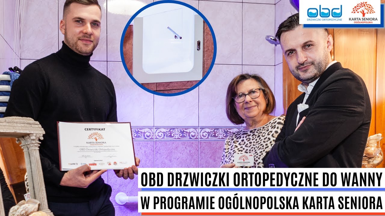 OBD - Drzwiczki Ortopedycznie do każdej wanny! Z Ogólnopolską Kartą Seniora taniej!