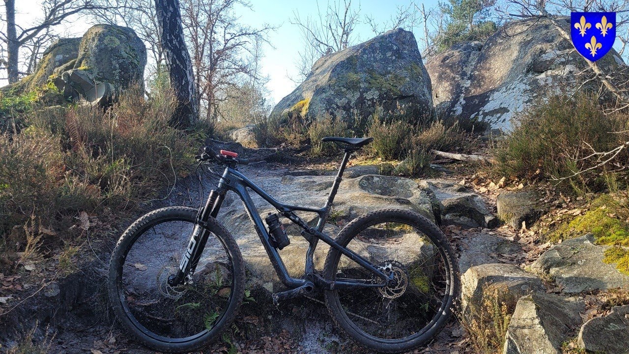 VTT| FORET DES 3 PIGNONS FONTAINEBLEAU |Tracé de la rando la Milliacoise