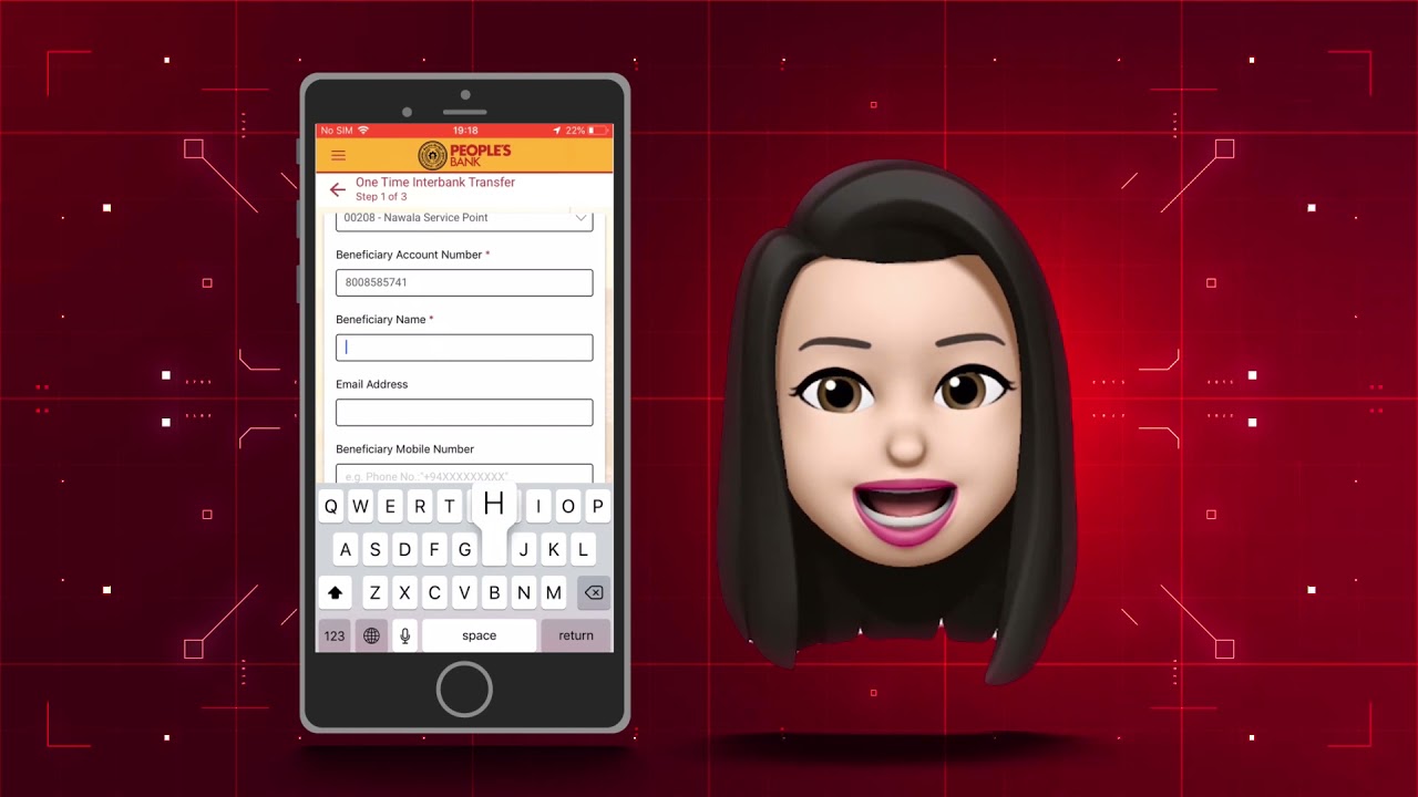 People's Wave Mobile banking app | Other Bank Fund Transfer | English