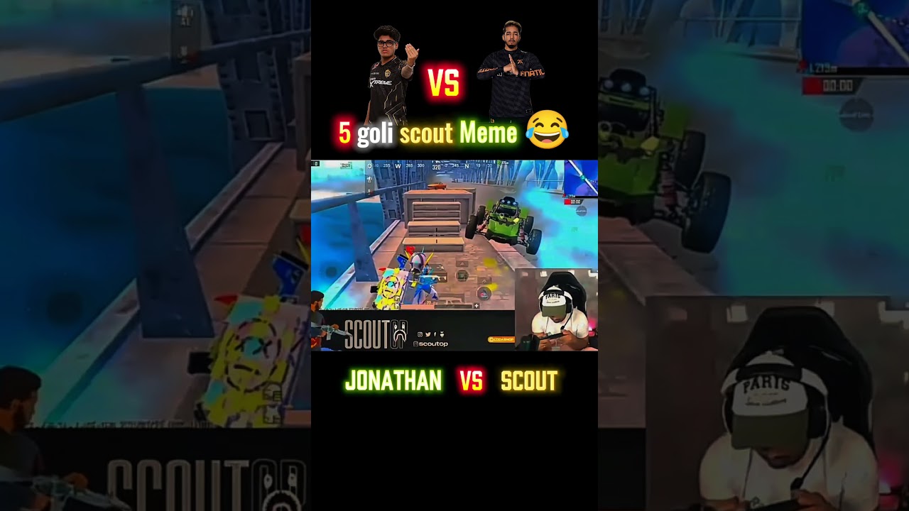 5 goli 💦 scout Meme 😂 #jonathan #scout #mortal #esports #bgmi #payalgaming #gamexpro #totalgaming