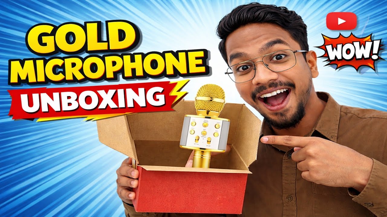 ₹500 Bluetooth Karaoke Mic Unboxing 🔥 | Sound Test 🎤 | Mobile Singing Mic Review Hindi