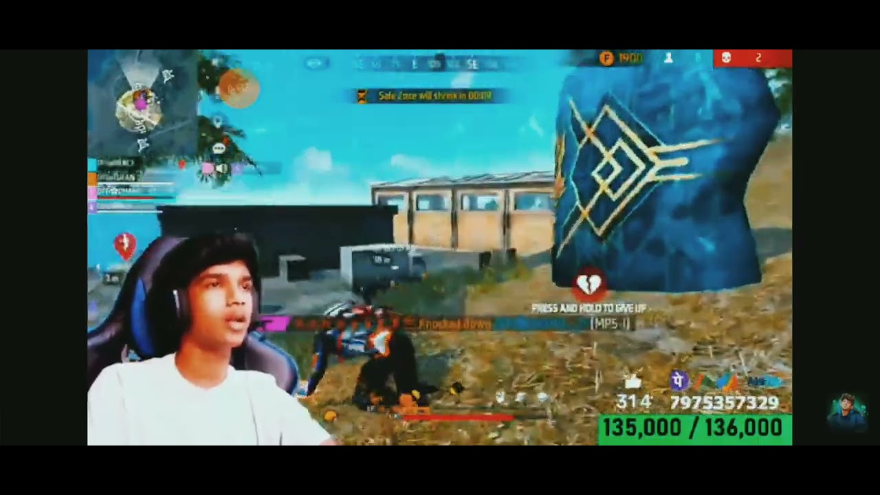 😡I'M NOCK DOWN DFG DHANUSH FF GAMER #shorts #dhanushffgamer