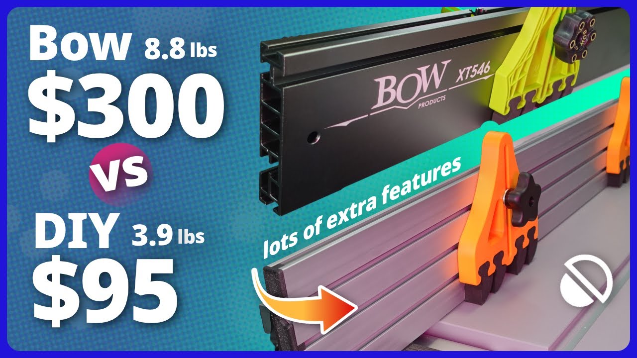 The best table saw upgrade!  DIY table saw fence system.