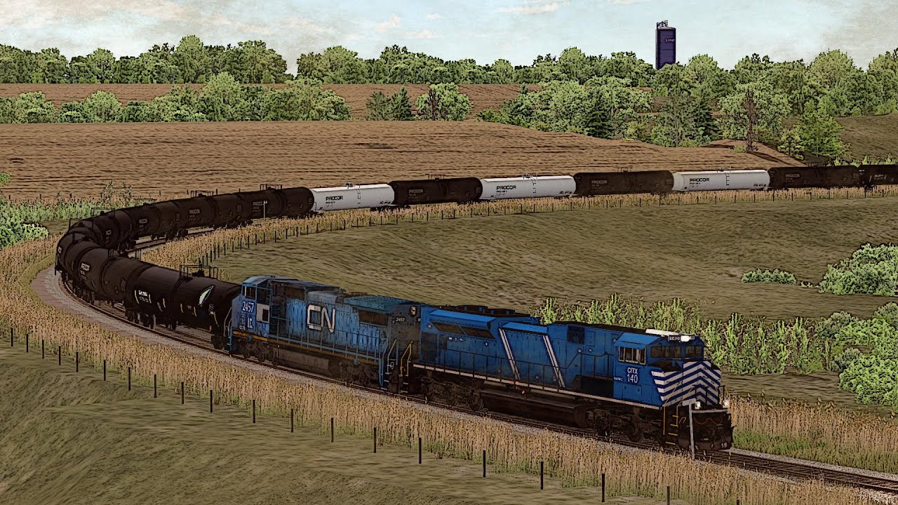Open Rails - CN Blackfoot Subdivision | Empty Oil Train (Vermilion - North Battleford)