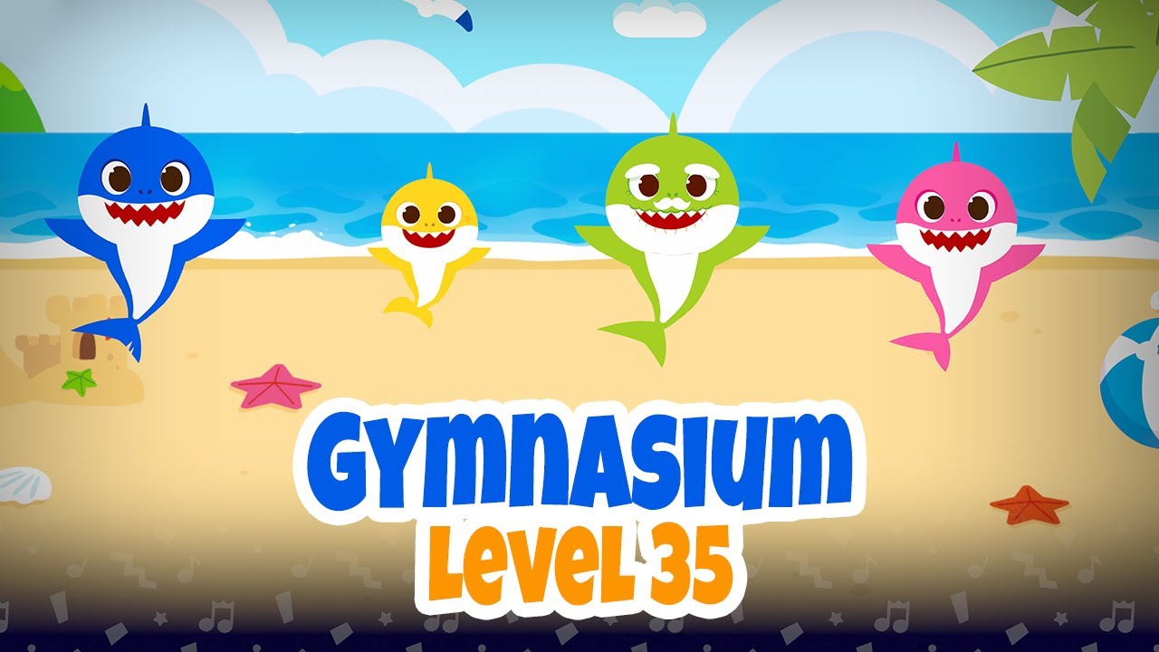 Baby Shark: Gymnasium Song | baby shark sing and swim party
