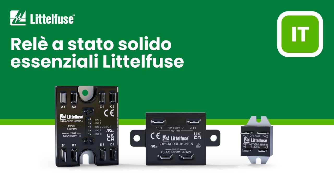 Serie SRP1 di Littelfuse &ndash; Rel&egrave; a Stato Solido Efficienti e Affidabili - Italian