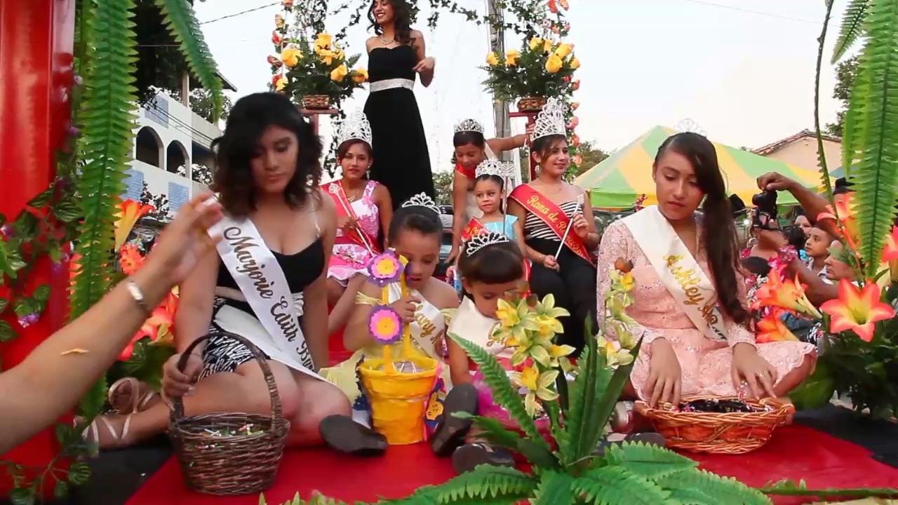 Coronación y paseo de Candidatas en Las Fiestas de Aldeita, Tejutla Chalatenango 2017