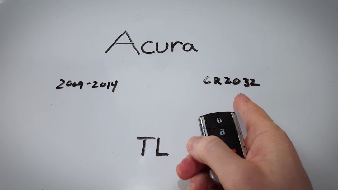 Acura TL Key Fob Battery Replacement (2009 - 2014)