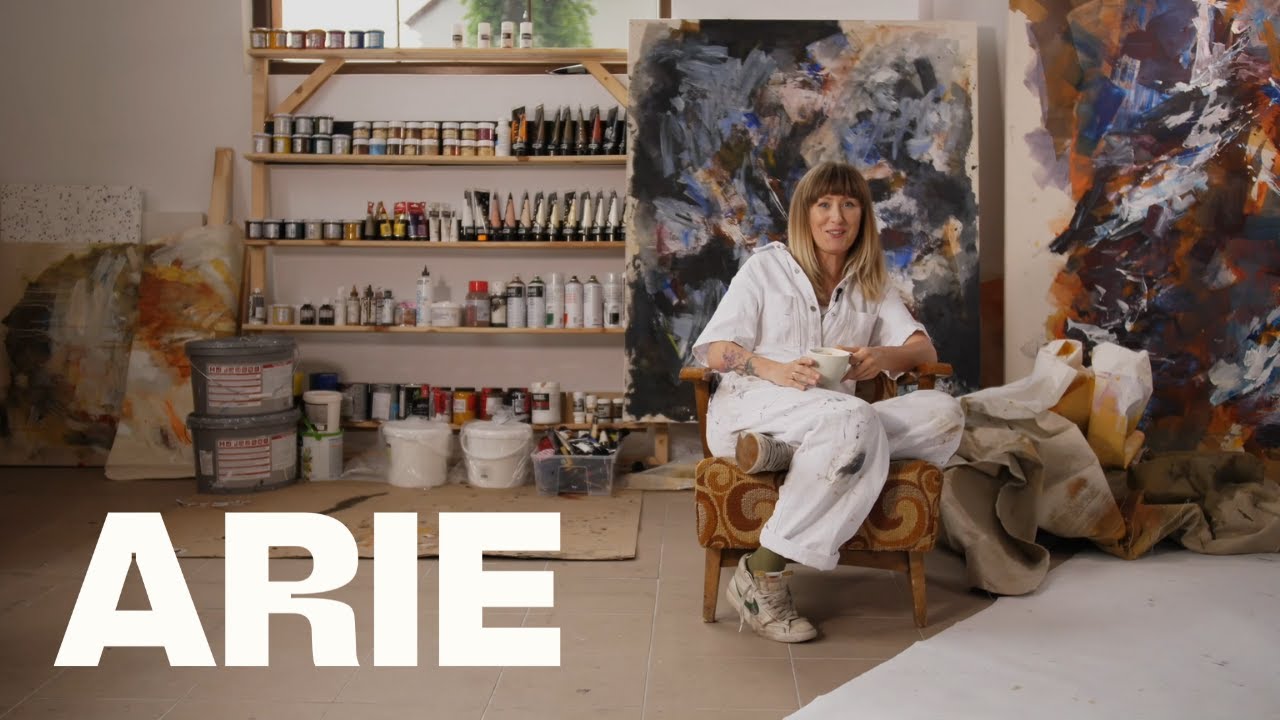 Studio Tour with Kasia Kręcicka on ARIE | Abstract Art Classes