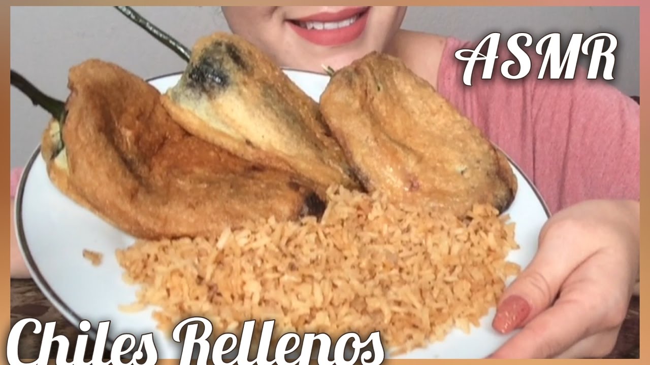 ASMR Chiles Rellenos (Whispering) | Eating Show
