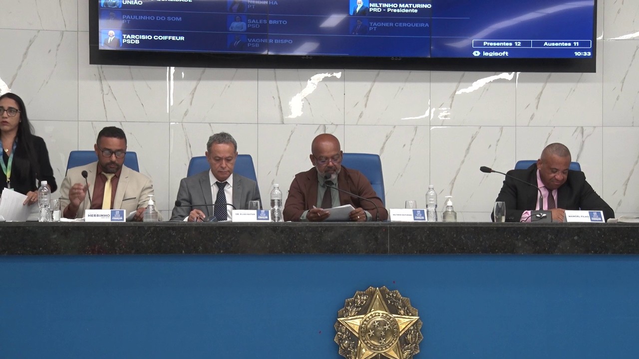 Câmara realiza duas sessões nesta quinta-feira