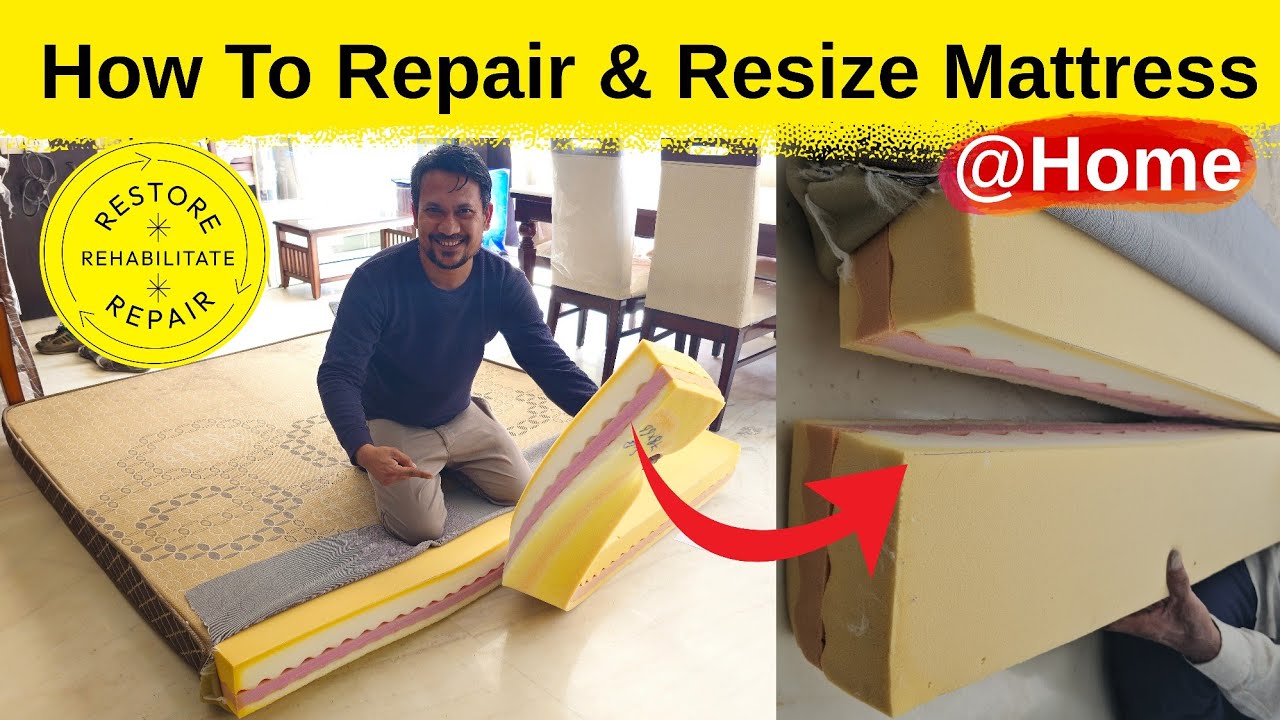 How To Repair & Resize Mattress at Home? फोम के गद्दे को कैसे रीपेर करे?