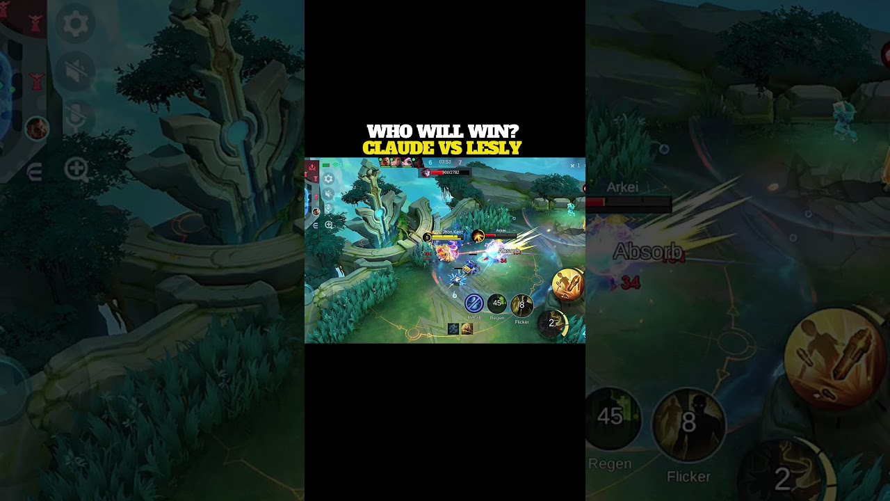Безумный геймплей Лесли! Кто победит? #mobilelegends #mlbb #shorts
