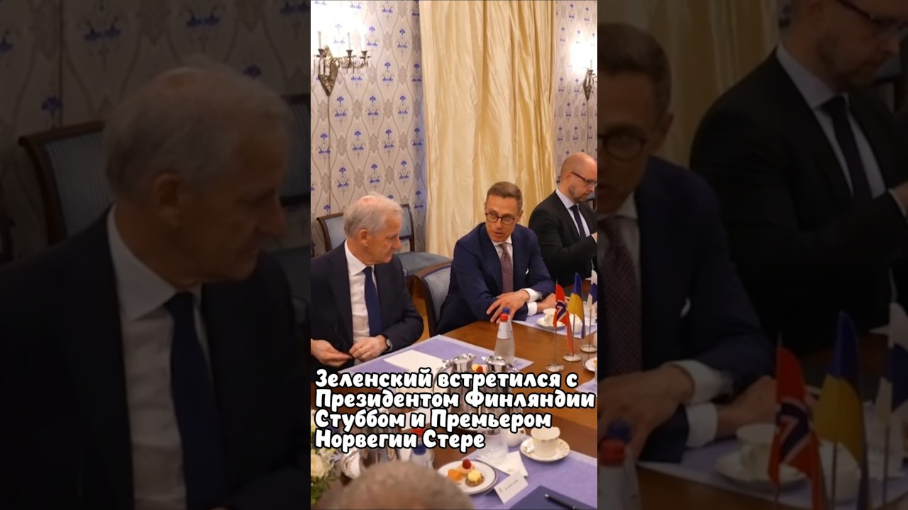 Зеленский в Эстонии встретился со Стуббом и Стере