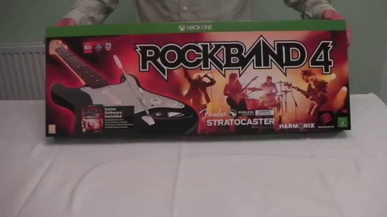Rock Band 4 - Wireless Guitar Bundle Unboxing (Xbox One) [HD]
