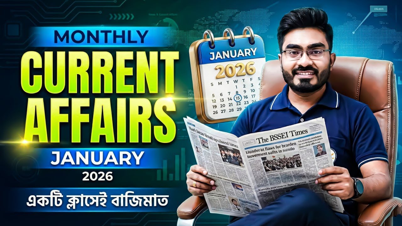 WB SSC Group C & D 2026 ! Monthly Current Affairs 2026 ! January 2026 CA 2026 ! By Ankur Sir