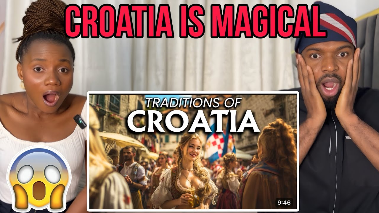 🇭🇷🇭🇷Foreigners Reaction To || The Most WONDERFUL Traditions of Croatia |Travel Video 4K  (REACTION).